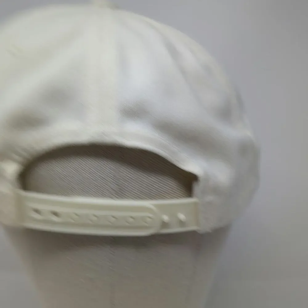Yupoong Snapback Hat White One Size Drip Drop Distro Flat Brim Green Under Visor